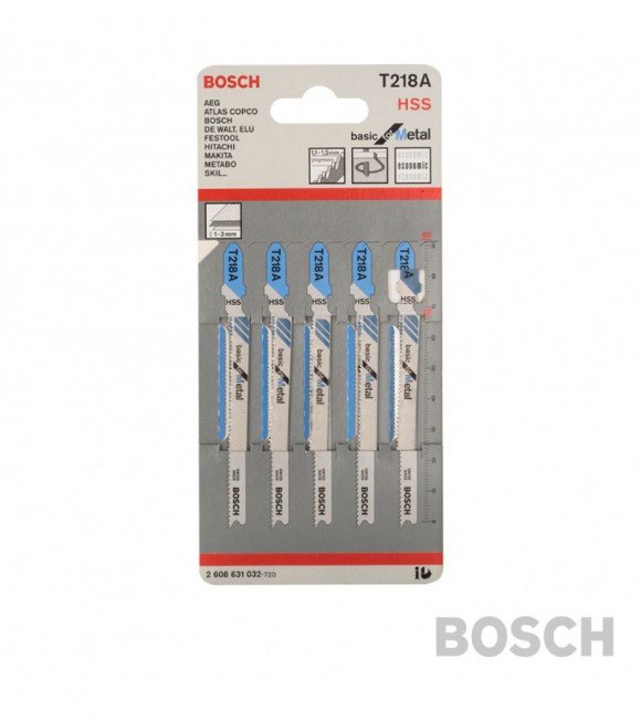 HOJA CALADORA BOSCH T218A x5u. metal